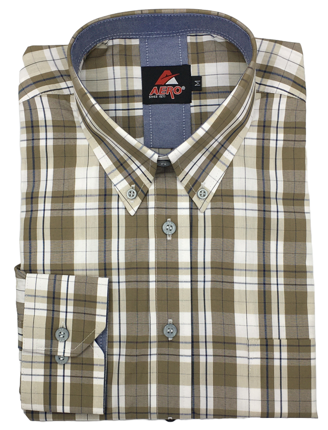 Aero Olive Check Shirt