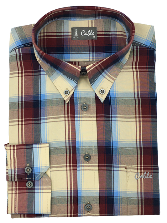 Cable Crystal Burg Check Shirt