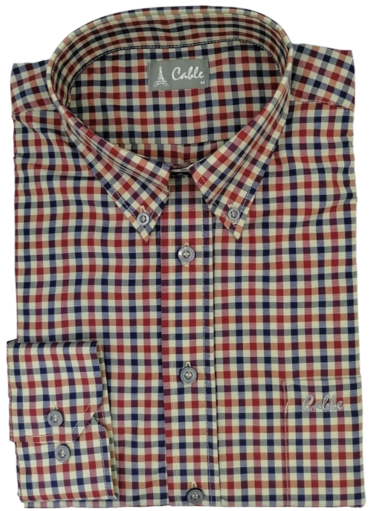 Cable Spotted Burg Check Shirt
