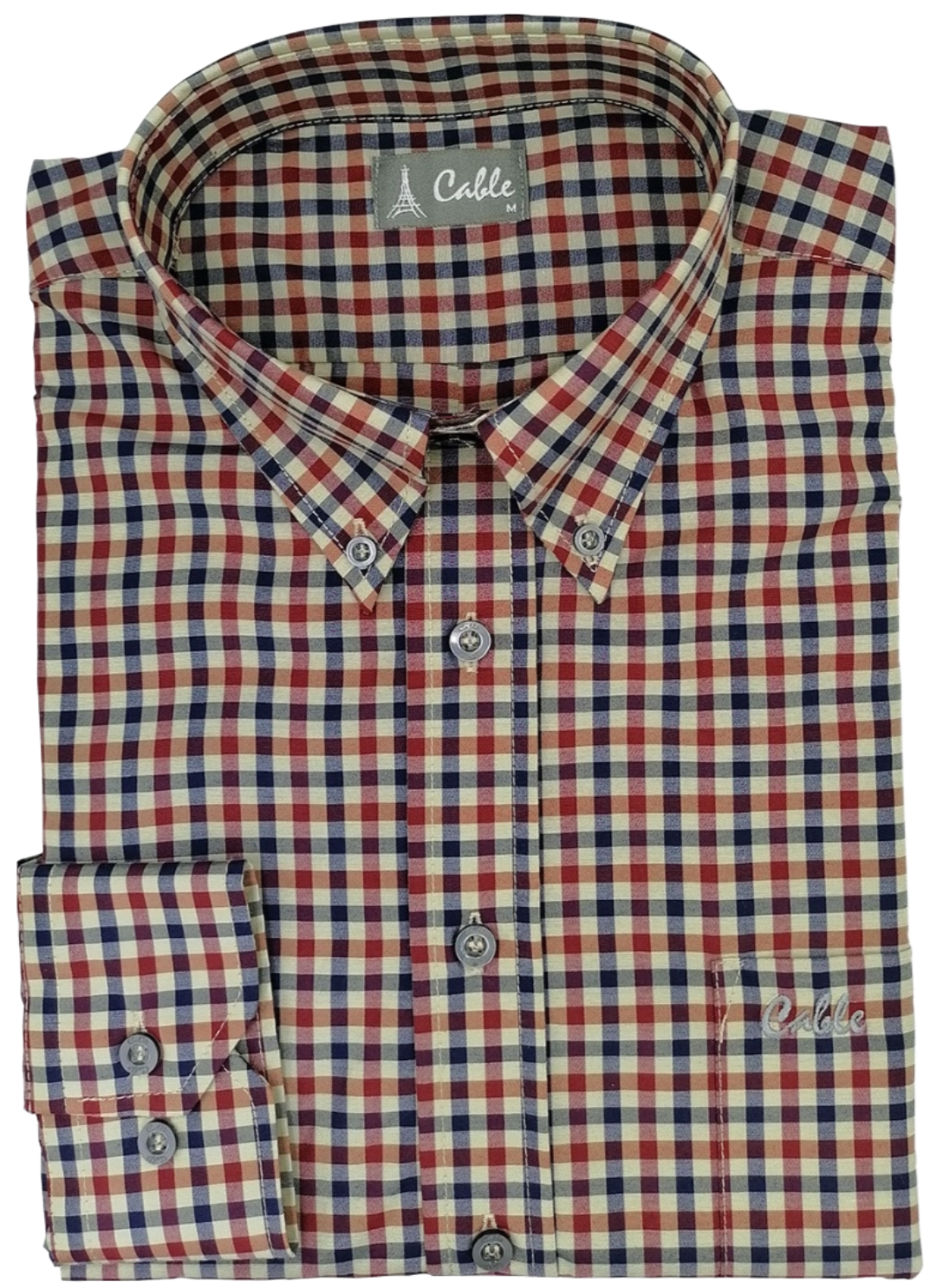 Cable Spotted Burg Check Shirt