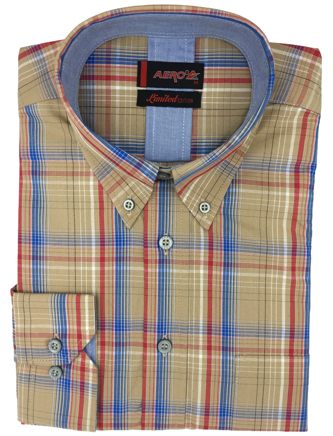 Aero Emiri Camel Check Shirt