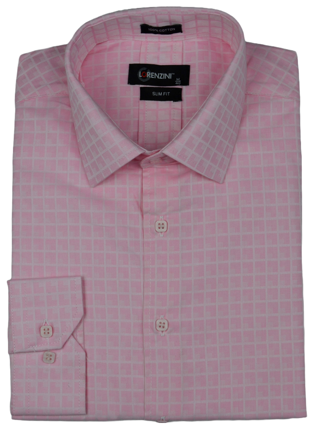 Lorenzini Slim Fit Pepper Pink Check Shirt
