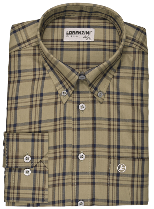 Lorenzini Classic Olive Check