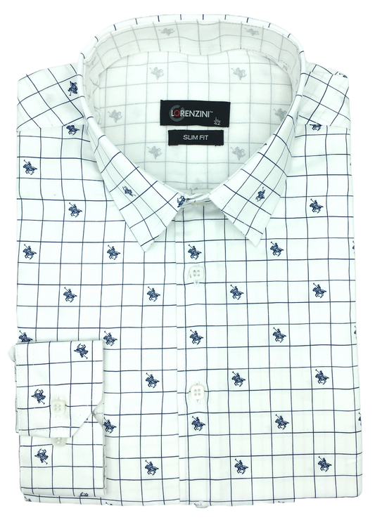 Lorenzini Slim Fit Horse Print Shirt