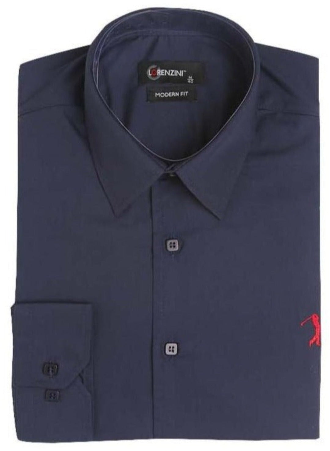 Lorenzini slim fit gary shirt - Navy