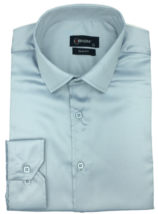 Lorenzini Slim Fit Satin Shirt