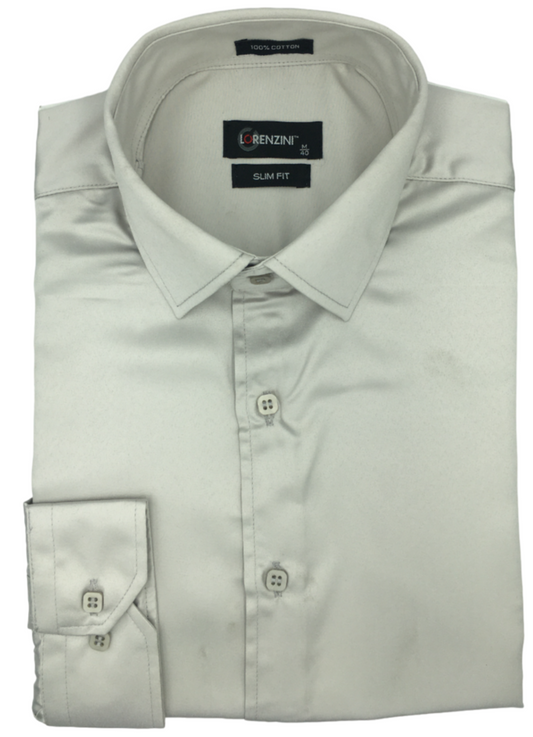 Lorenzini Slim Fit Satin Shirt