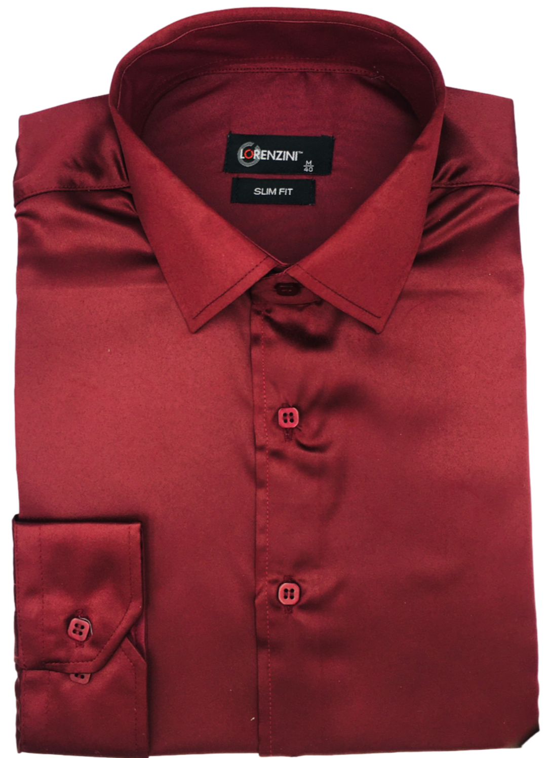 Lorenzini Slim Fit Satin Shirt