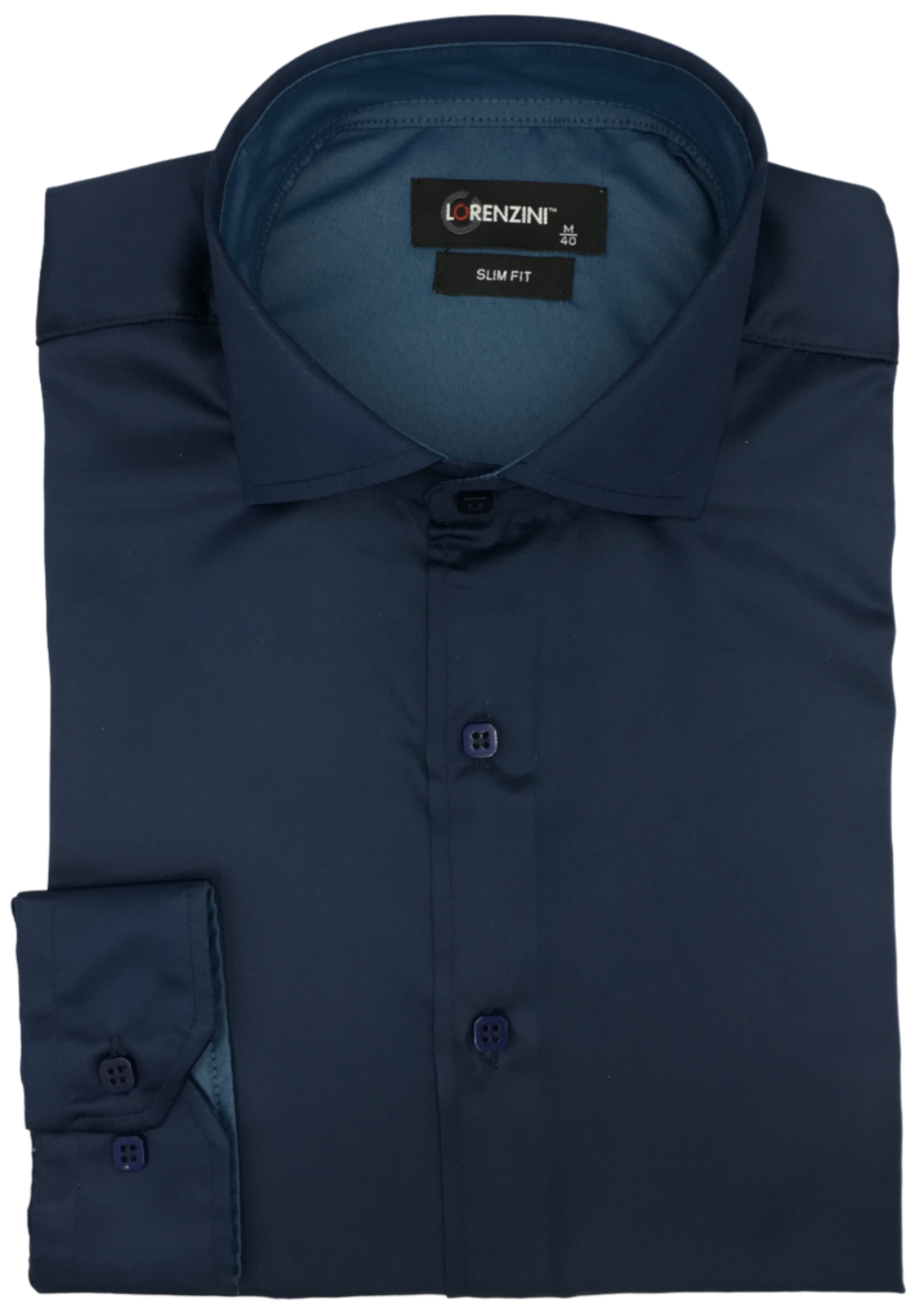 Lorenzini Slim Fit Satin Shirt