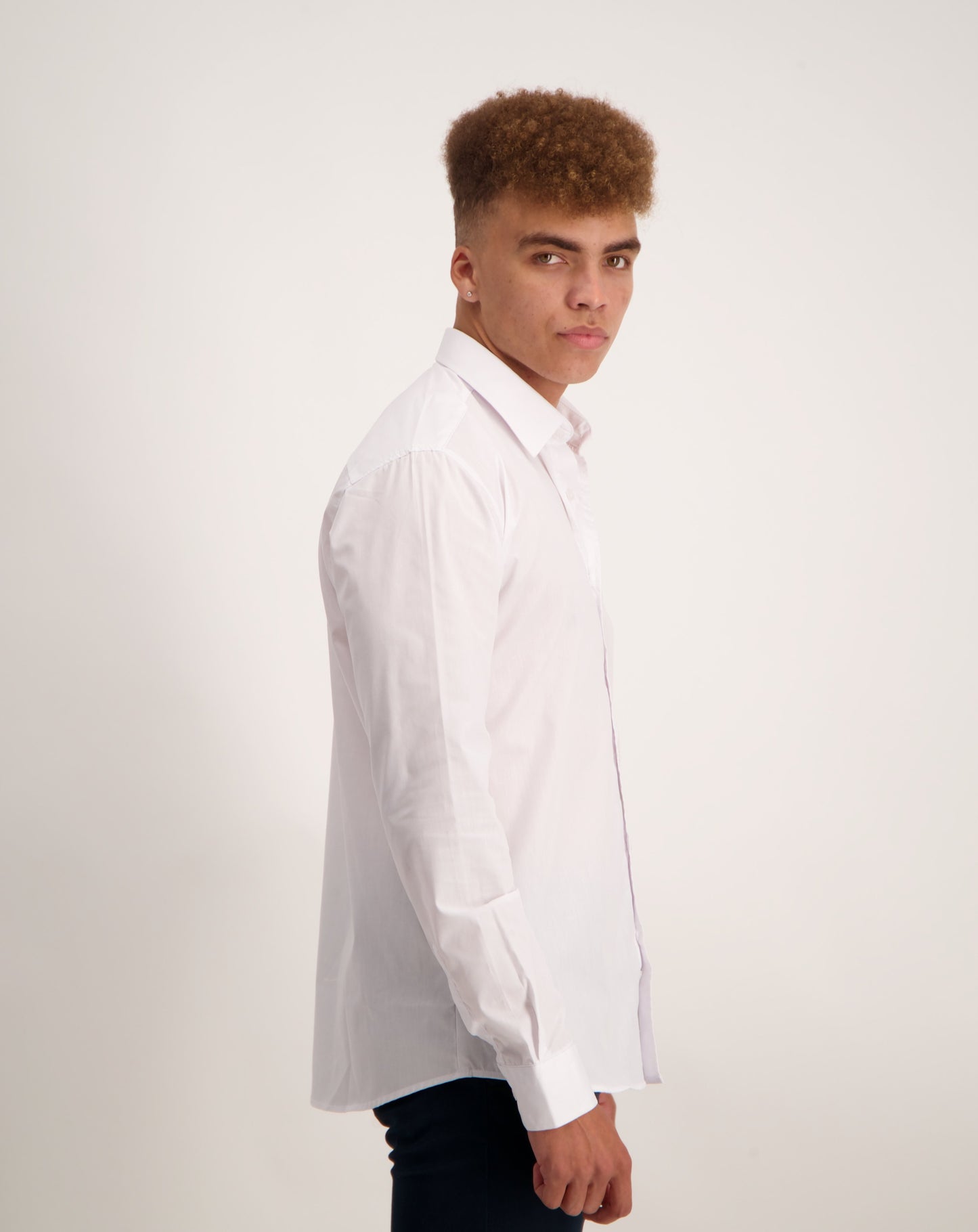 Lorenzini slim fit gary shirt - White