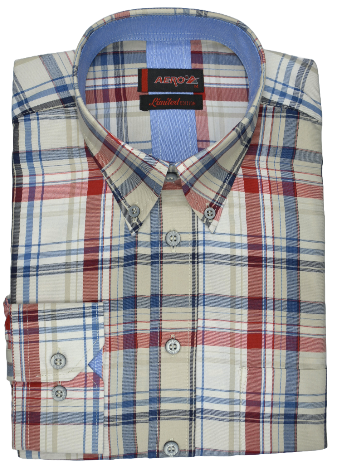 Aero Sunset Red Check Shirt