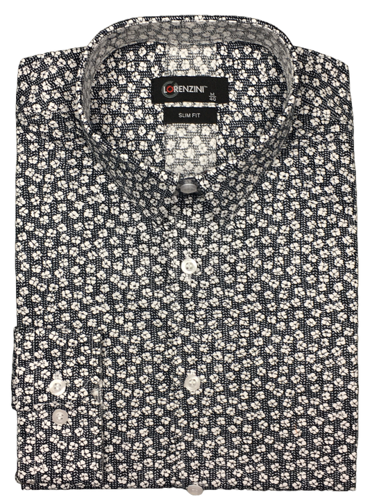 Lorenzini Slim Fit Floral Shirt