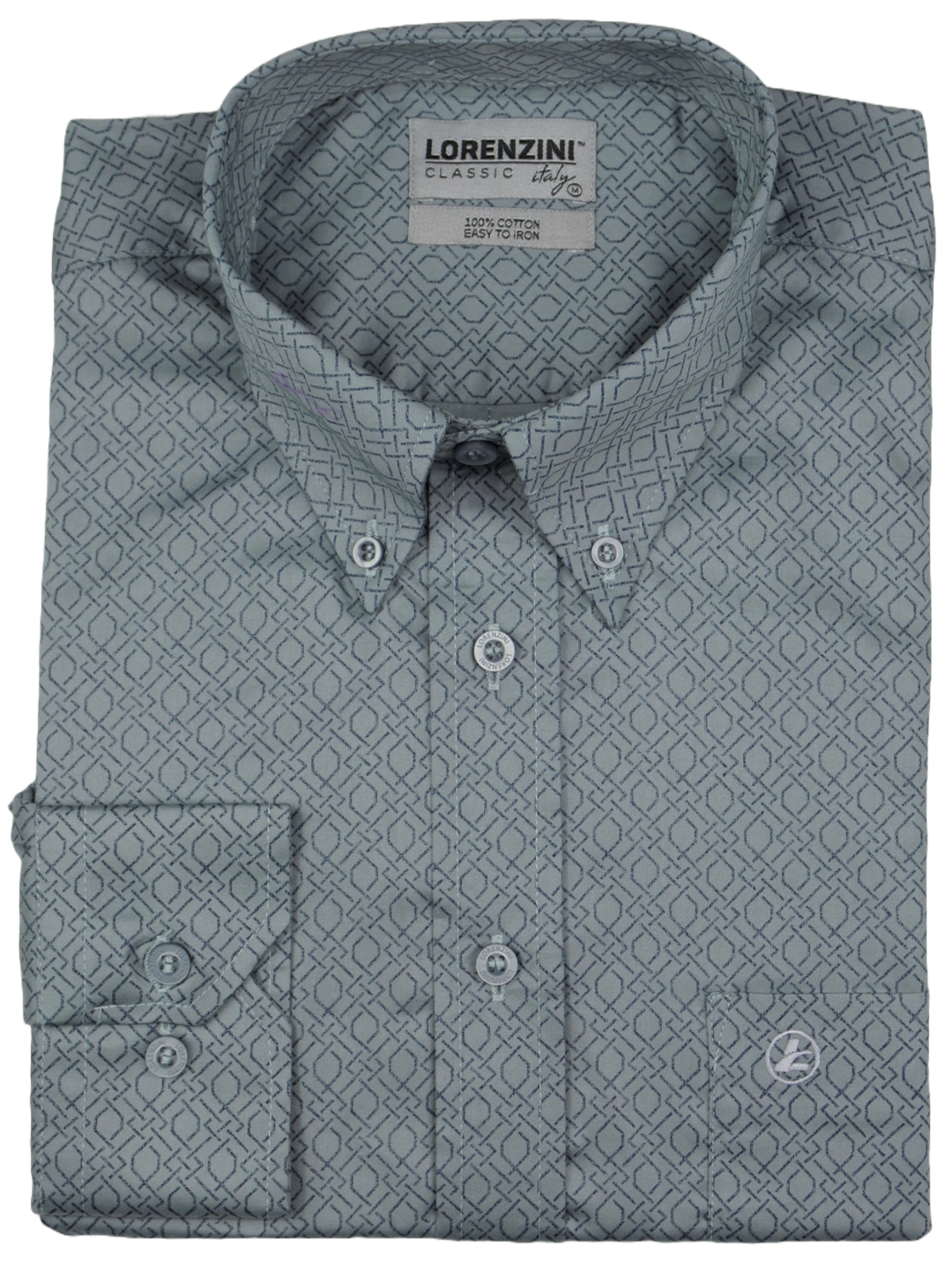 Lorenzini Classic Octo Grey Print