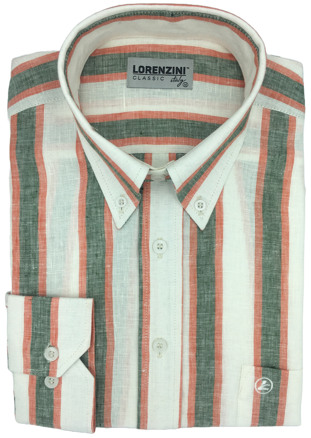 Lorenzini Classic Cream Sack Stripe Shirt