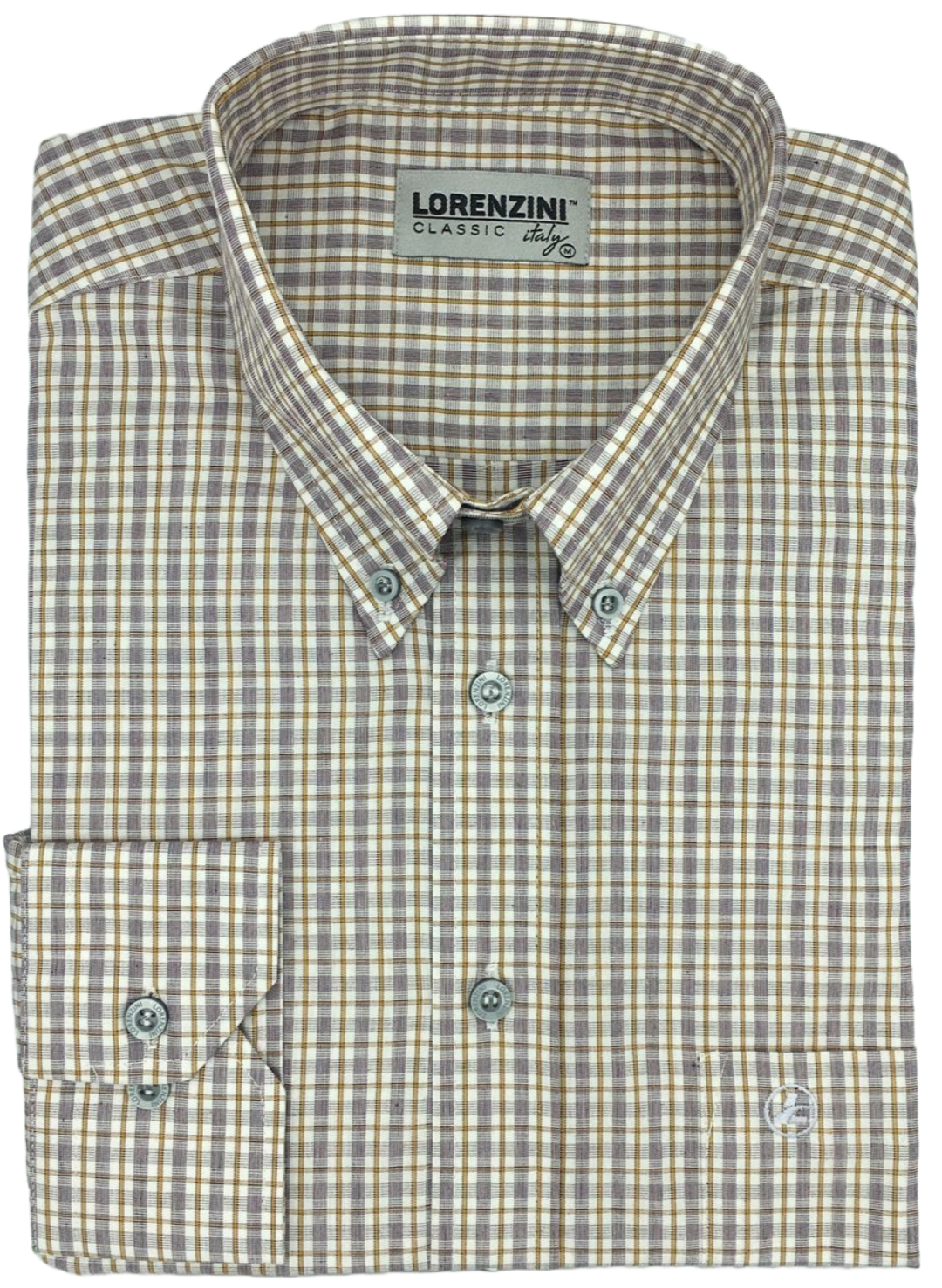 Lorenzini Classic White Burg Check Shirt
