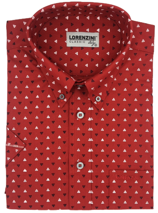 Lorenzini Classic Berry Print Shirt
