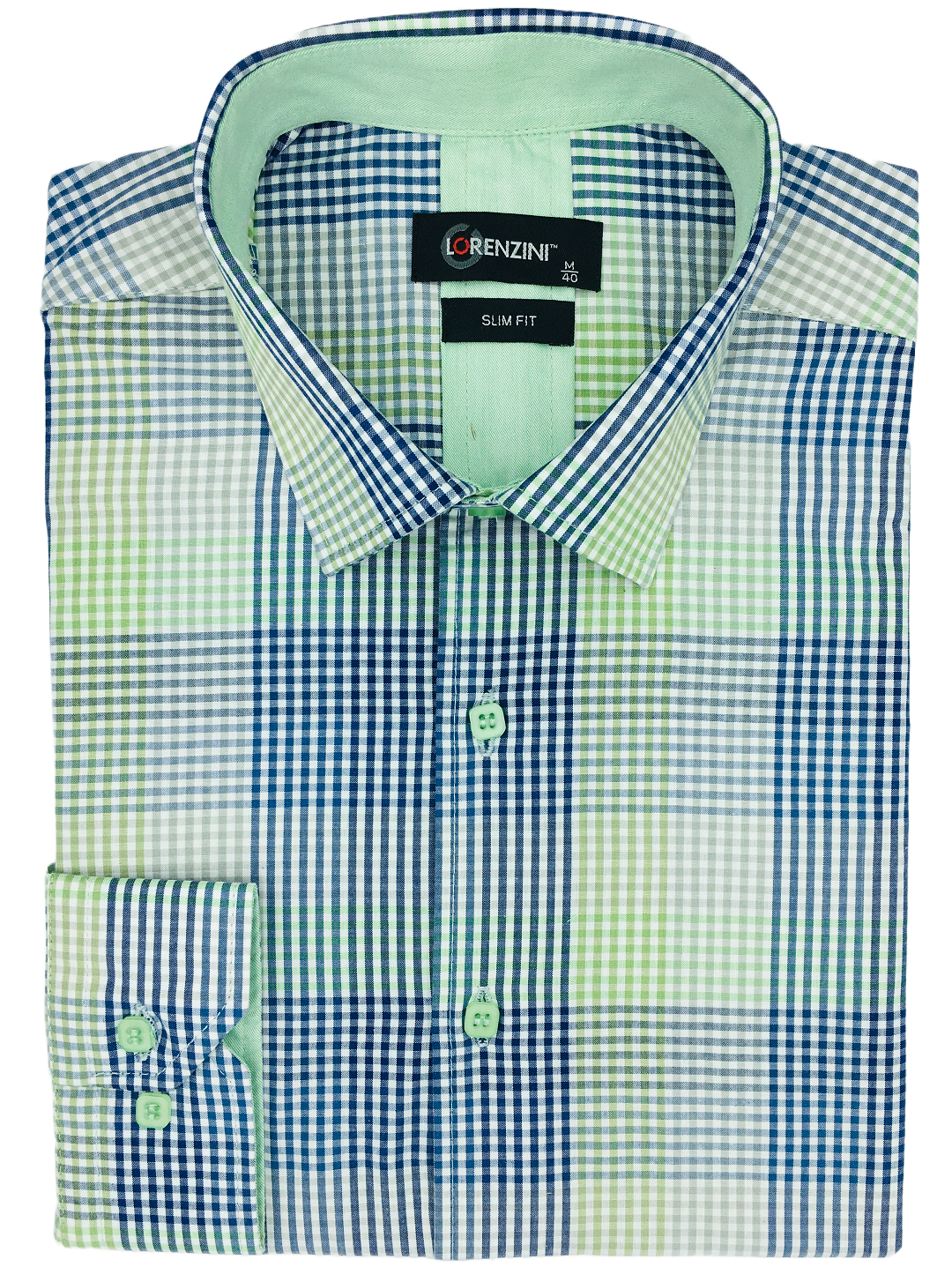 Lorenzini Slim Fit Spearmint Check Shirt