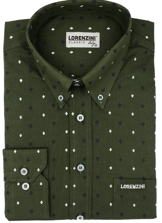 Lorenzini Classic Mill Oliver Print Shirt