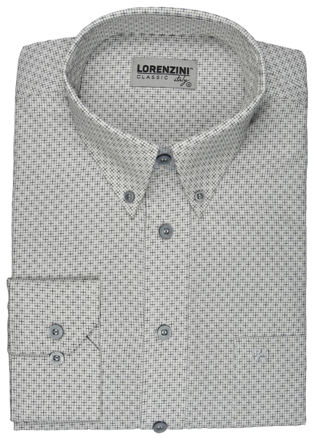 Lorenzini Classic Cross Black Print Shirt