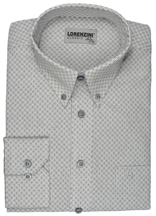 Lorenzini Classic Cross Black Print Shirt