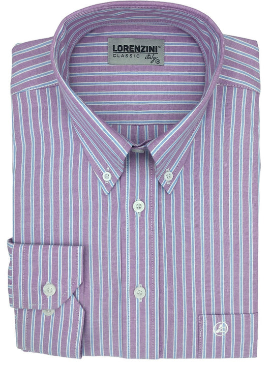 Lorenzini Classic Lilac Stripe Shirt