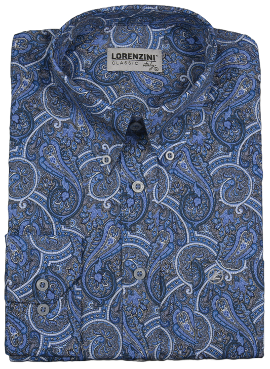 Lorenzini Classic Aqua Pattern Blue