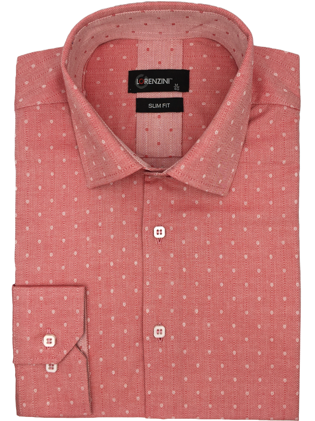 Lorenzini Slim Fit Rosey Red Shirt