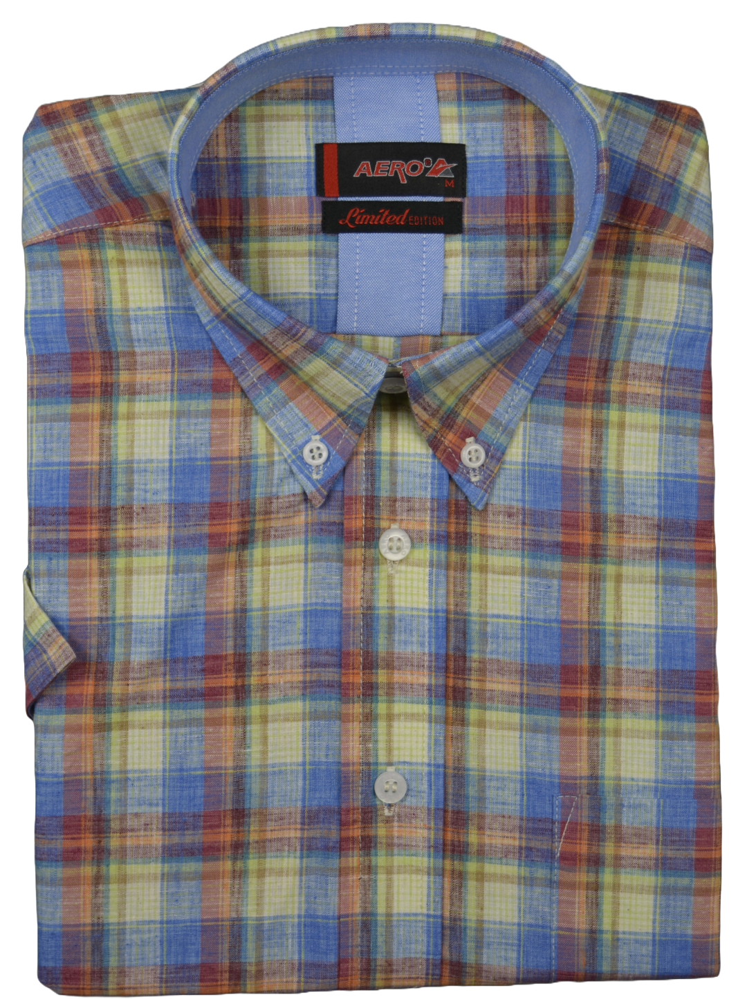 Aero Multi Swamped Check Short Sleeve Shirt