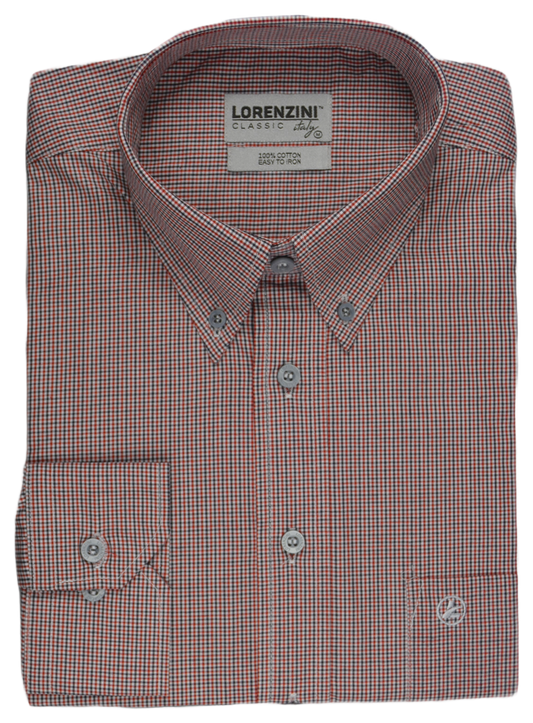 Lorenzini Classic Ruji Red Check Shirt