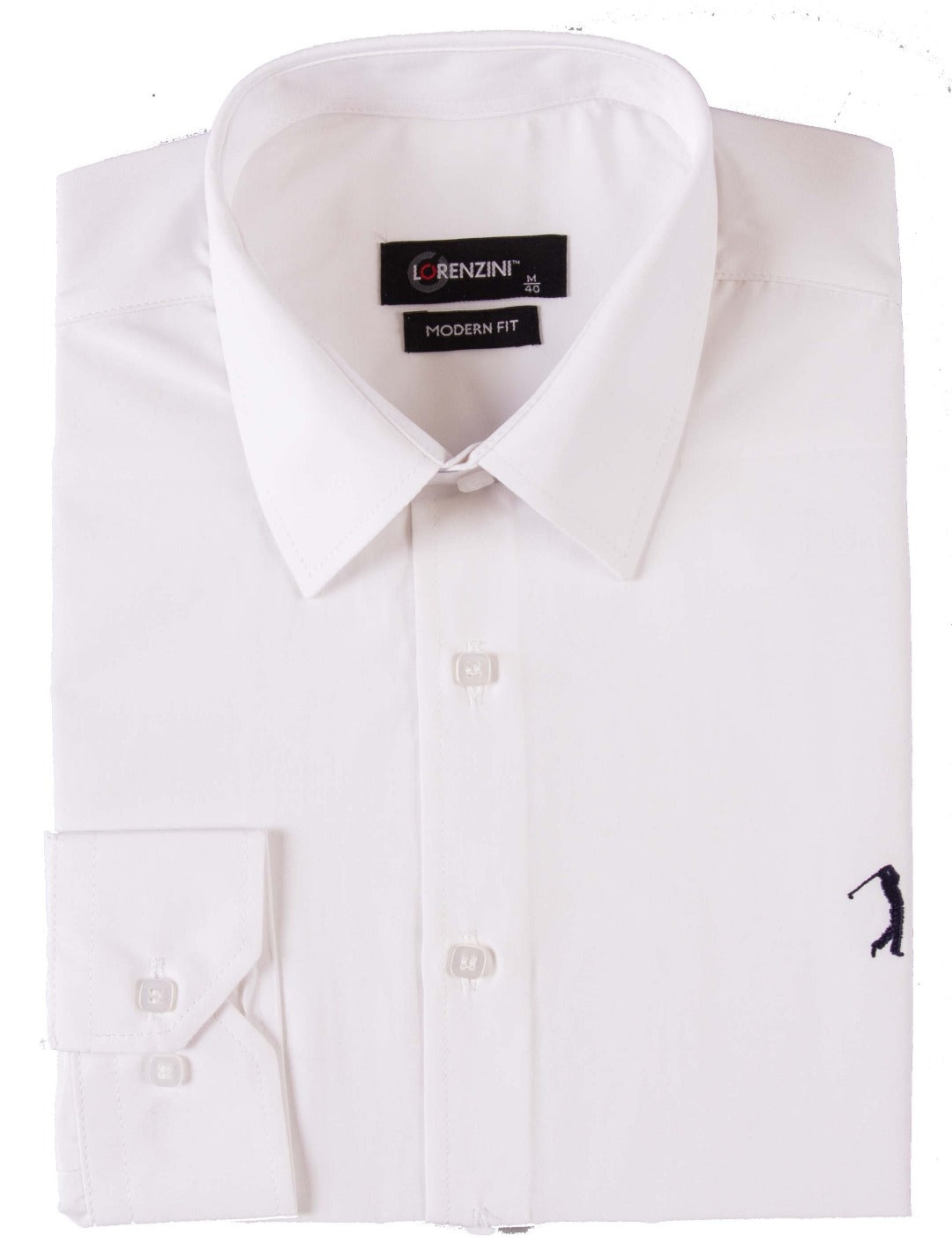 Lorenzini slim fit gary shirt - White