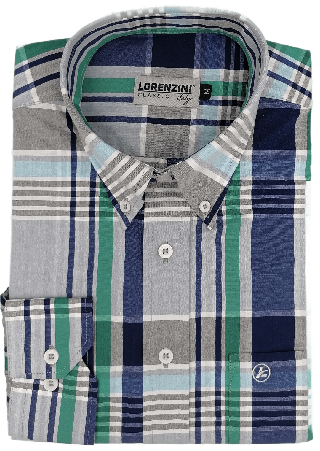 Lorenzini Classic Navy-Green Check