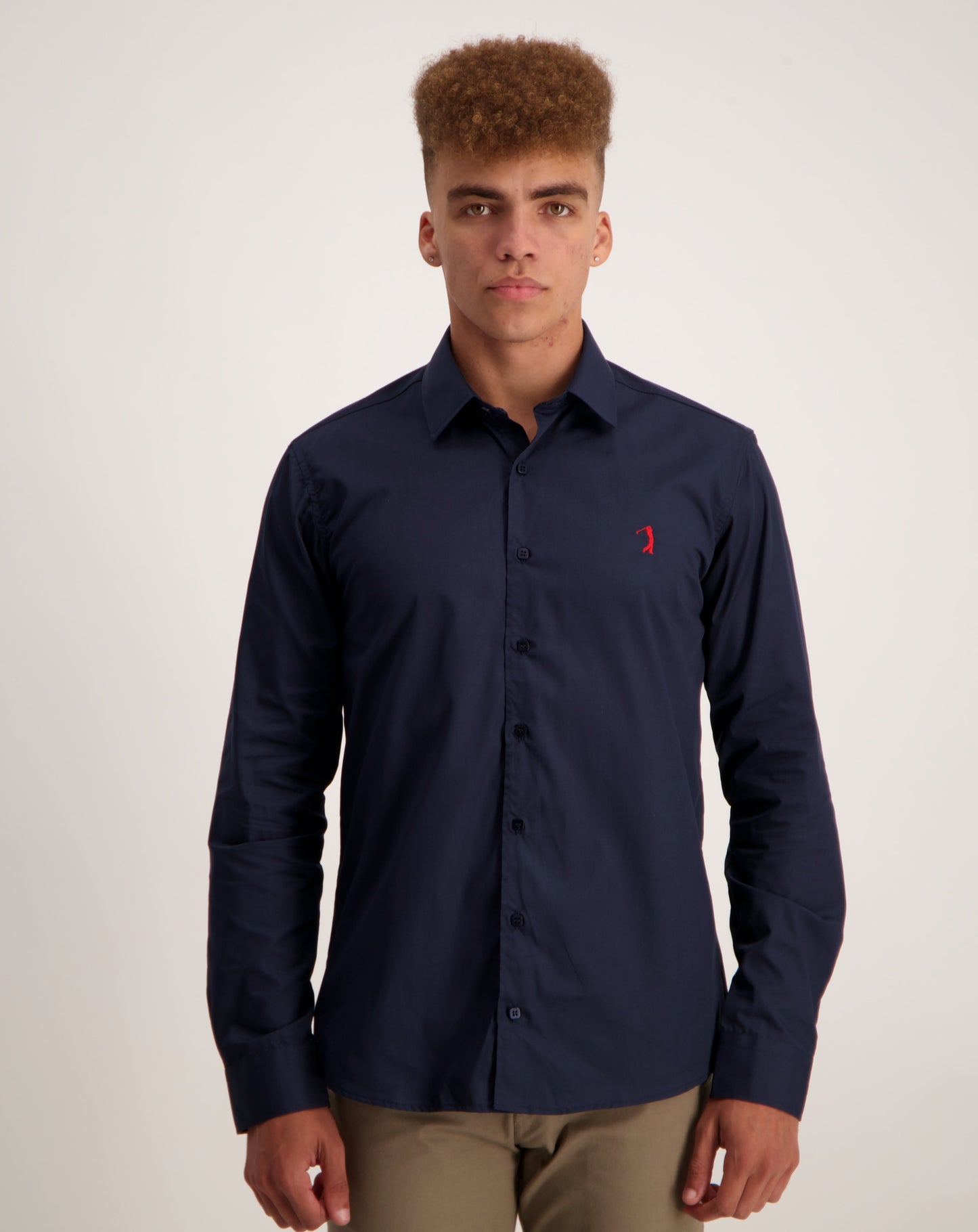 Lorenzini slim fit gary shirt - Navy